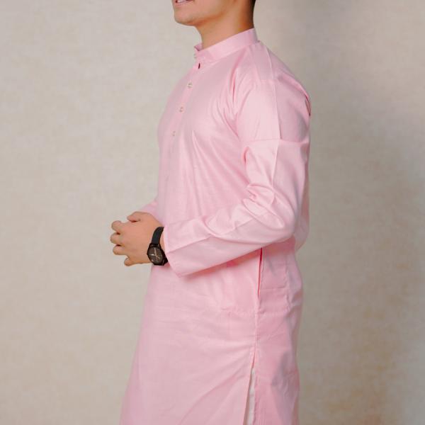Light Pink Solid Kurta