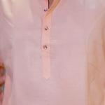 Peach Solid Kurta For Men Online